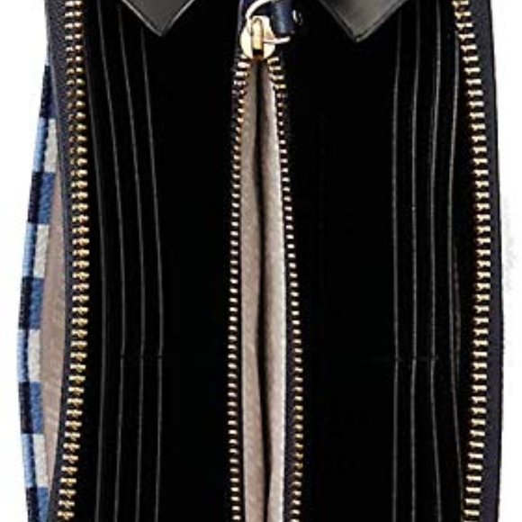 Kate Spade Blue and White Checkered Wallet - Picture 8 of 8